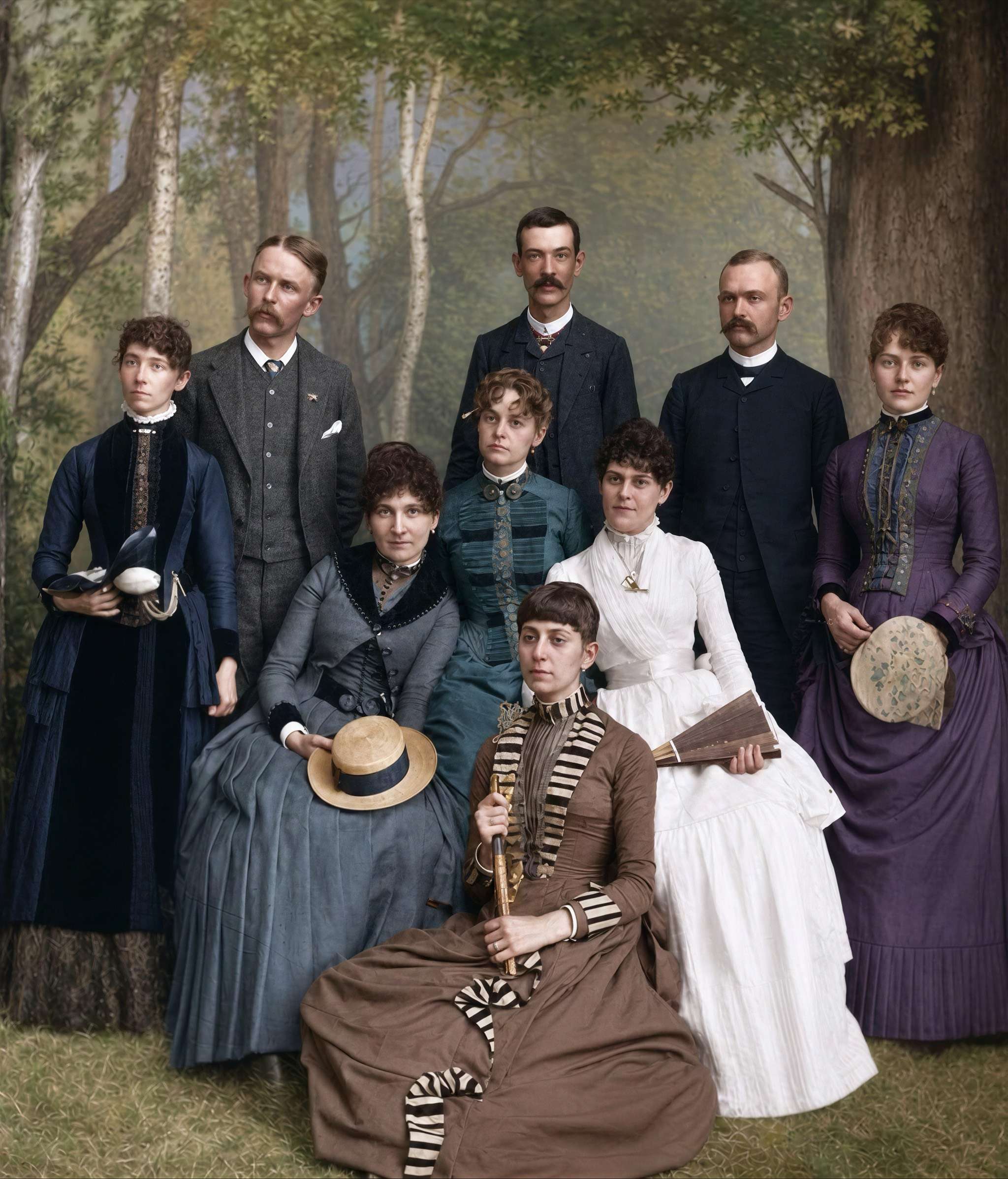 A Victorian family portrait · 1880s restored with Forevi