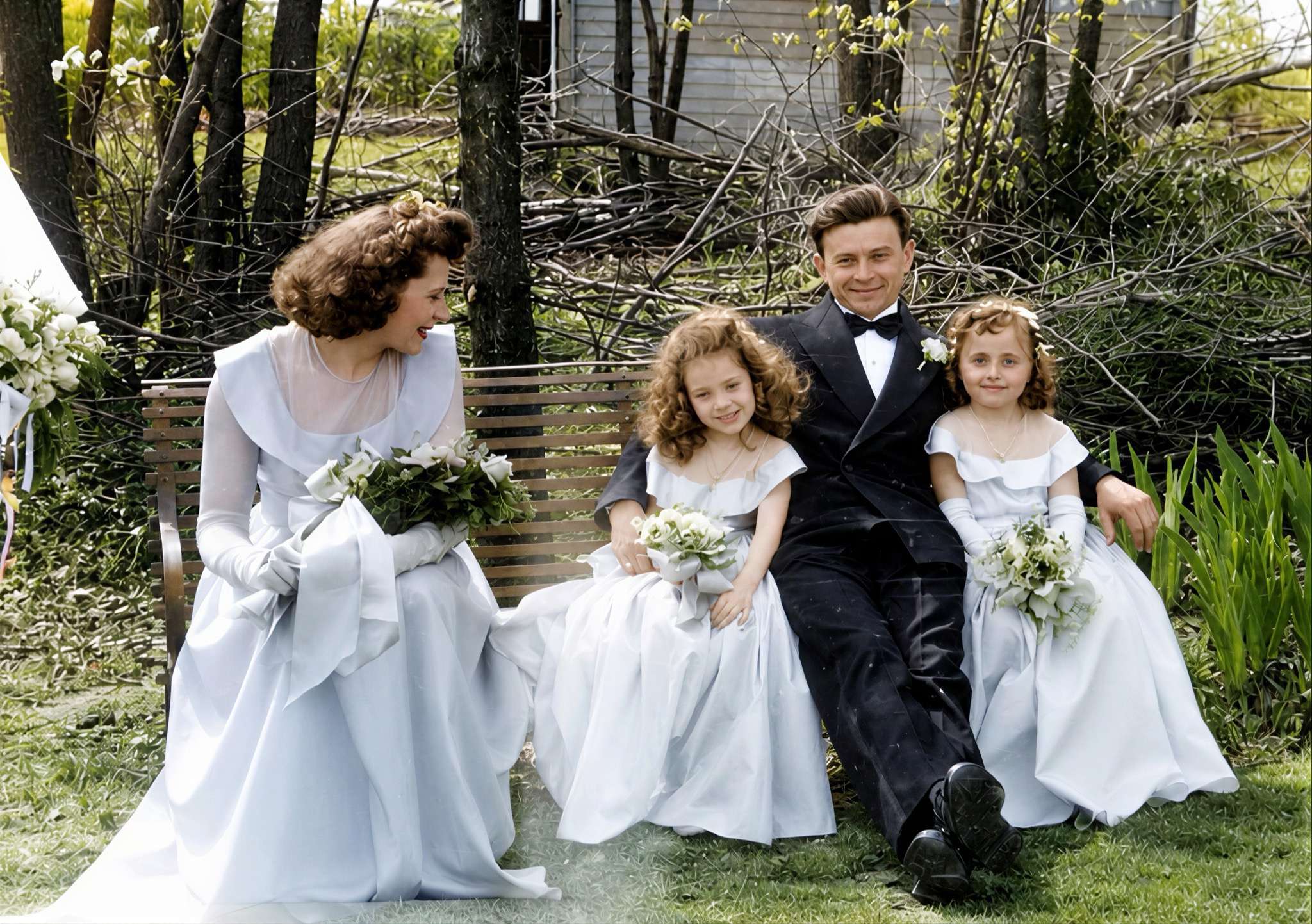 A spring wedding · 1950s restored with Forevi