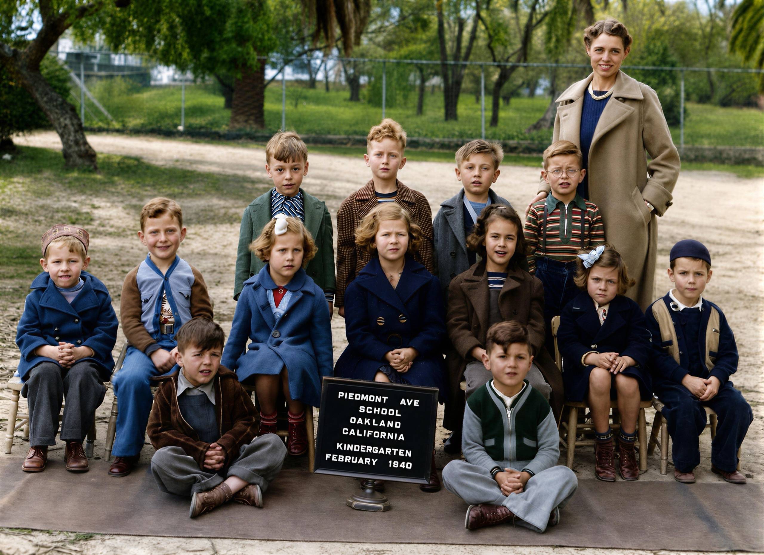 Restored and colorized photo