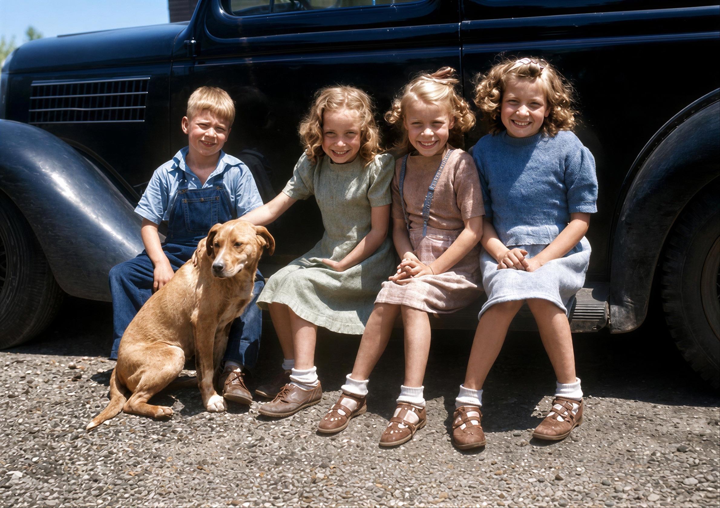 A restored family photo